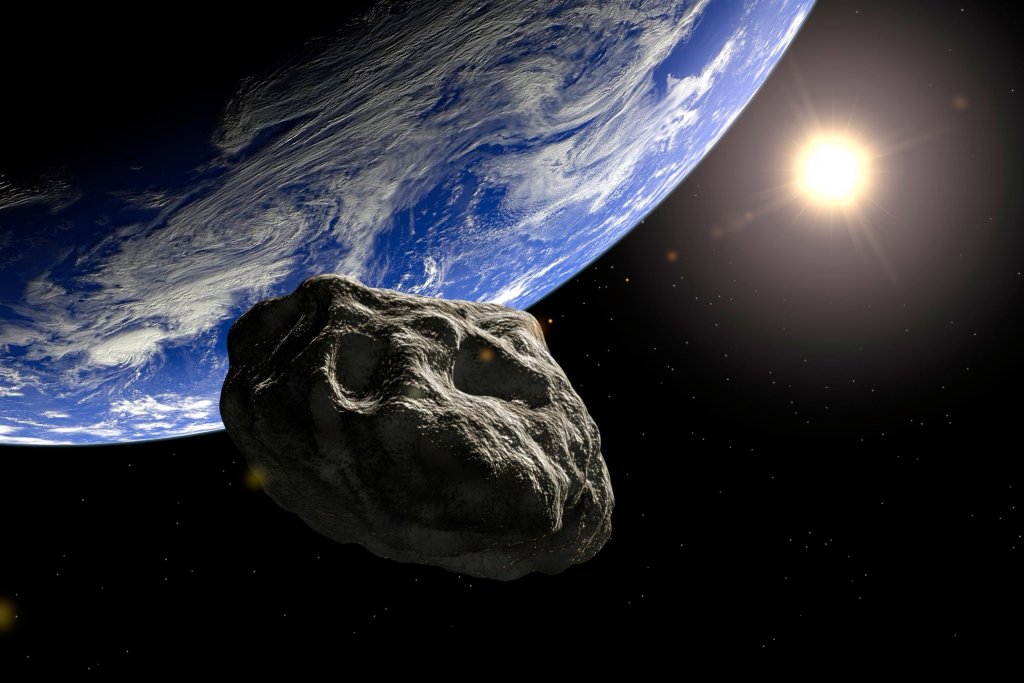 asteroide se aproxima