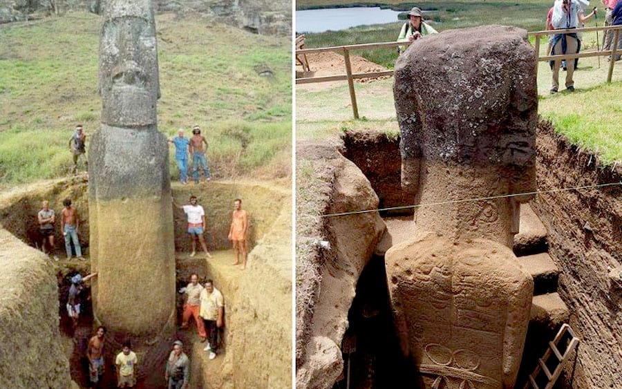  Construcción de los moái Uno de los misterios más grandes de la historia