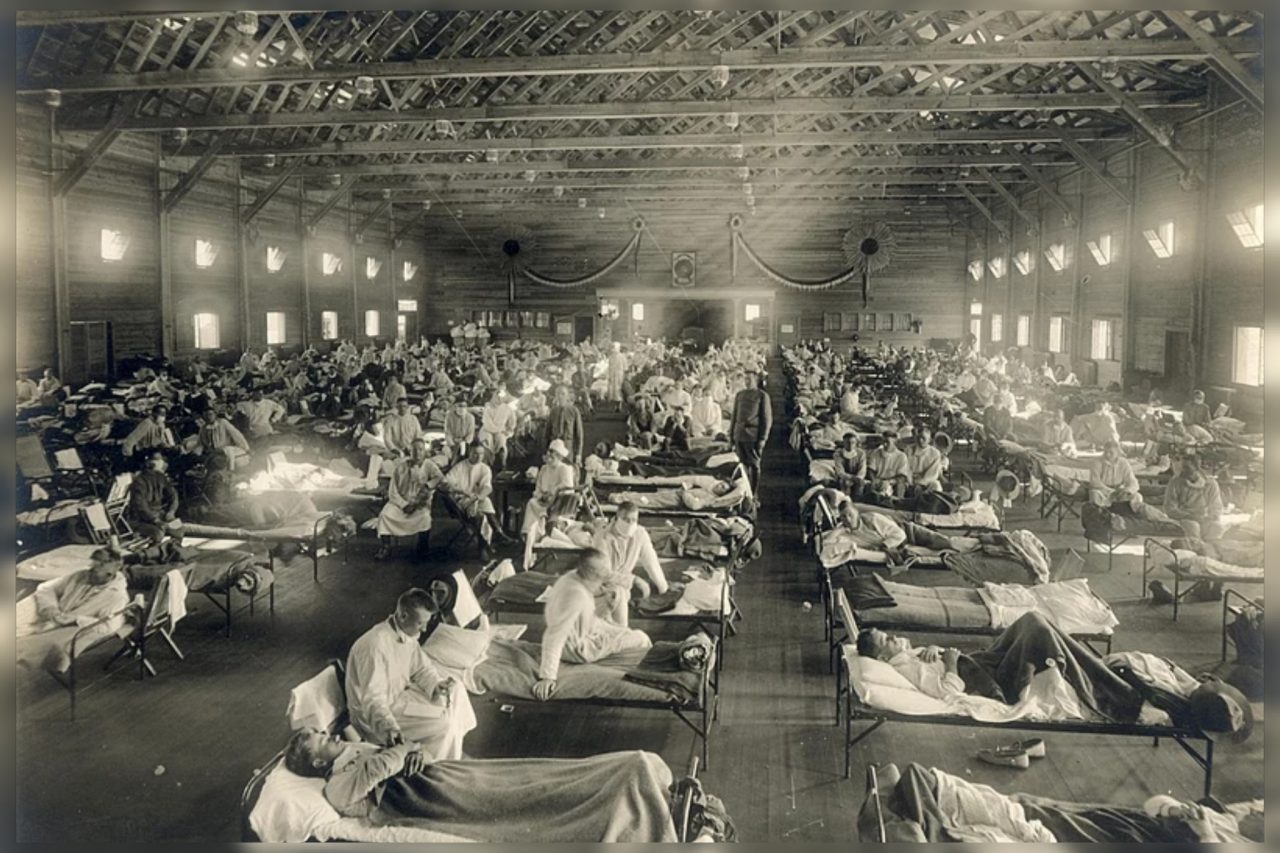 Pandemia causada por un brote del virus Influenza A del subtipo H1N1 durante la Primera Guerra Mundial