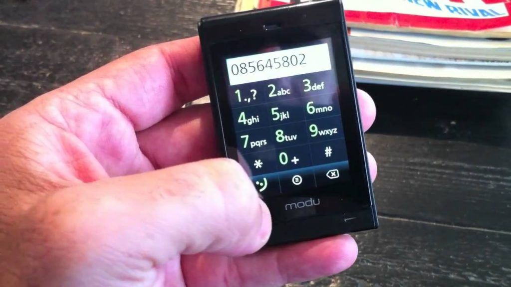 Teléfono Modu T |:  Los 10 teléfonos más pequeños jamás fabricados |  CerebroBerry: