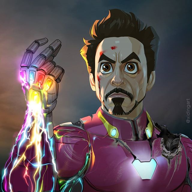 Hombre de Hierro |  23 héroes de Marvel reinventados por Xi Ding |:  bayas de cerebro